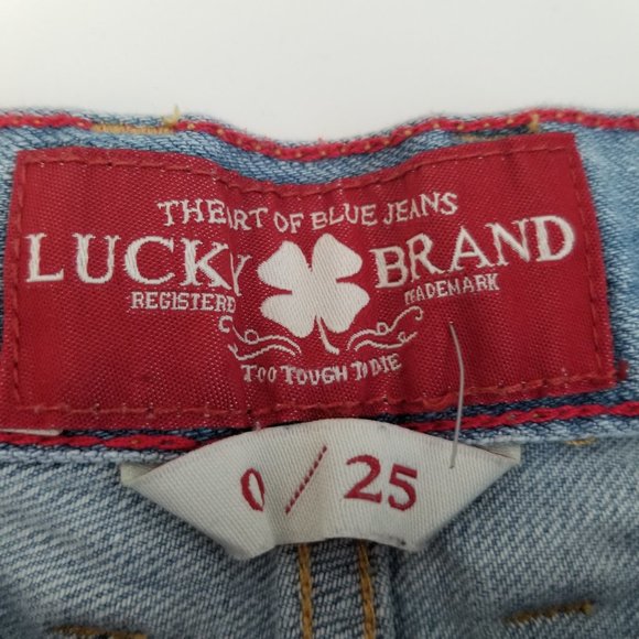 LUCKY BRAND Boardwalk Starfish Denim Shorts 25 - Picture 4 of 5